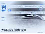 Wischerarm rechts vorne BMW 3er (F30, F80) 61617260474