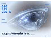 Hauptscheinwerfer links MERCEDES-BENZ A-Klasse (W168) 0301192201