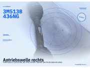 Antriebswelle rechts FORD Focus II Turnier (DA3) 3M513B436NG