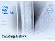Stoßstange hinten VW Up (AA) ab 2016 1S6807421AB