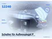 Schalter für Außenspiegel PEUGEOT 206 Schrägheck (2A/C) 12240