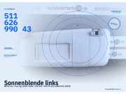 Sonnenblende links BMW 3er Touring (E46) 51162699043