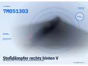 Stoßdämpfer rechts hinten VW Sharan (7M) 7M051303