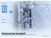 Hinterachse komplett MERCEDES-BENZ C-Klasse (W204) A2043500614
