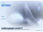 Außenspiegel rechts PEUGEOT 206 Schrägheck (2A/C) 027003