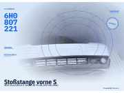 Stoßstange vorne SEAT Arosa (6H) 6H0807221