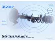 Federbein links vorne OPEL Vectra B Caravan (J96) 312317