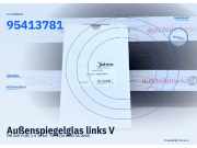 Außenspiegelglas links VW Golf V (1K) 95413781