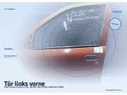 Tür links vorne FIAT Punto (176) Orange / Gelb