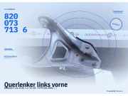 Querlenker links vorne RENAULT Clio II (B) 8200737136