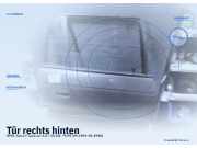 Tür rechts hinten OPEL Astra F Caravan
