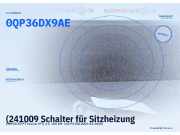 (241009 Schalter für Sitzheizung CHRYSLER PT Cruiser (PT) 0QP36DX9AE) 0QP36DX9AE