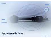 Antriebswelle links Peugeot Partner Combispace (5, G) 1.6 16v 80 kW 109 PS (07.2001–03.2008) 10000