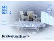 Türschloss rechts vorne VW Golf IV (1J) 6X1837014C
