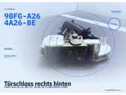 Türschloss rechts hinten FORD Fiesta IV (JA, JB) 98FG-A264A26-BE