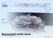 Bremssattel rechts vorne Mercedes-Benz S-Klasse (V221, W221) 335