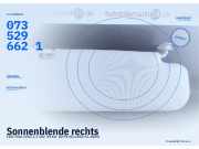 Sonnenblende rechts FIAT Stilo (192) 0735420218 0735296621