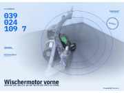 Wischermotor vorne AUDI 80 (8C, B4) 0390241097
