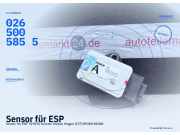 Sensor für ESP TOYOTA Avensis Station Wagon (T27) 89183-05030 0265005855