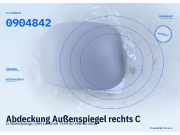 Abdeckung Außenspiegel rechts CITROEN Berlingo I (MF) 0904842