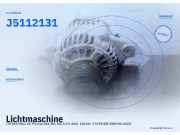 Lichtmaschine TOYOTA Hilux VII Pick-up (N1, N2, N3) J5112131