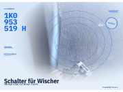 Schalter für Wischer VW Golf V (1K) 1K0953519H