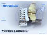 Widerstand Gebläsemotor FORD Fiesta III (GFJ) FORD 18B647