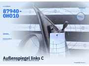 Außenspiegel links CITROEN C1 87940-0H010