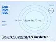 Schalter für Fensterheber links hinten AUDI A4 (8D, B5) 4D0959855