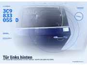 Tür links hinten VW Passat B6 Variant (3C5) 3C9833055D