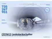 (222611 Lenkstockschalter FIAT Punto Van (188) 735267951 ) 735267951