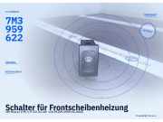 Schalter für Frontscheibenheizung VW Sharan (7M) 7M3959622