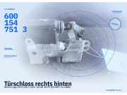 Türschloss rechts hinten DACIA Logan MCV (KS) 6001547513
