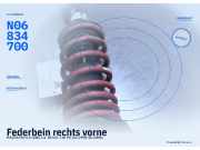 Federbein rechts vorne MAZDA MX-5 II (NB) N06834700