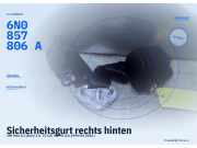 Sicherheitsgurt rechts hinten VW Polo III (6N2) 6N0857806A