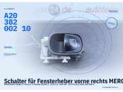 Schalter für Fensterheber vorne rechts MERCEDES C-Klasse S203 A203820 A2038200210