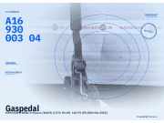 Gaspedal MERCEDES-BENZ A-Klasse (W169) A1693000304