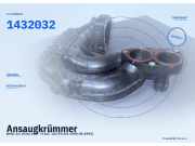 Ansaugkrümmer BMW 3er (E36) 1432032