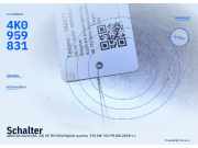 Schalter AUDI A6 Avant (4A5,C8) 4K0959831