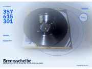 Bremsscheibe SEAT Inca (9KS) 357615301