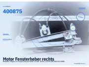 Motor Fensterheber rechts RENAULT Megane II Coupe/Cabriolet (EM) 400875