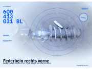 Federbein rechts vorne SKODA Fabia II (5J) 6Q0413031BL