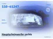Hauptscheinwerfer rechts MAZDA 323 III (BF) 110-61247