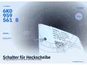 Schalter für Heckscheibe VW Lupo (6X/6E) 6K0959561B