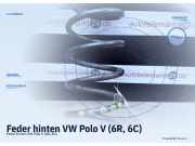 Feder hinten VW Polo V (6R, 6C)
