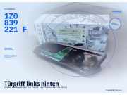 Türgriff links hinten SKODA Octavia II (1Z) 1Z0839221F