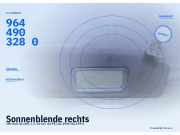 Sonnenblende rechts VW Golf III (1H) 9644903280