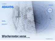 Wischermotor vorne OPEL Zafira A (T98) 404496