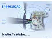 Schalter für Wischer RENAULT Megane I (BA) 7700428227 34440101AD