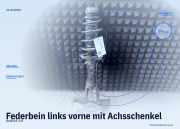 Federbein links vorne mit Achsschenkel Audi A3 (8L1) 1.8